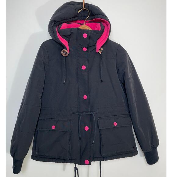 Rodeo Crowns Fleece Lined Parka - Women's‎ Size M - Cosmic Wonder World Buttons - Picture 1 of 13